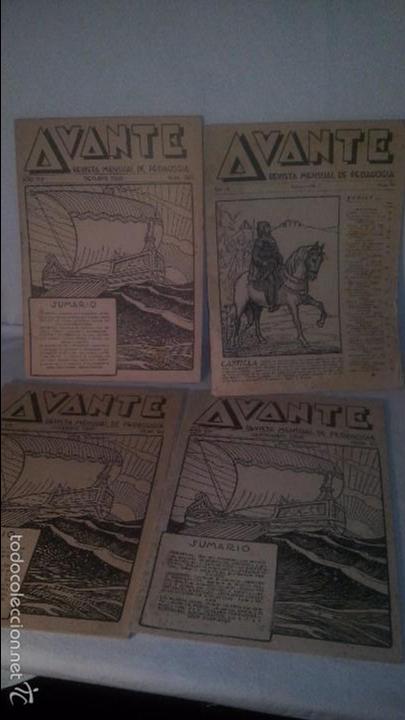 Collezionismo di Riviste e Giornali: LOTE COLECCION 4 REVISTAS AVANTE A&Ntilde;O 1935