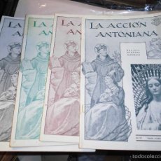 Coleccionismo de Revistas y Periódicos: LOTE 4 REVISTA ANTIGUA LA ACCION ANTONIANA VALENCIA 1947 Nº.- 224 225 226 227. Lote 27990739