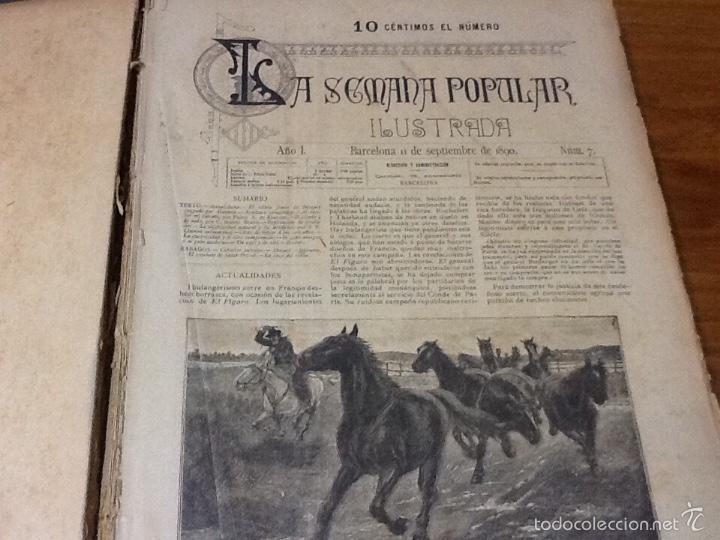 Sammeln von Zeitschriften und Zeitungen: La semana popular , 1890 a 1891,