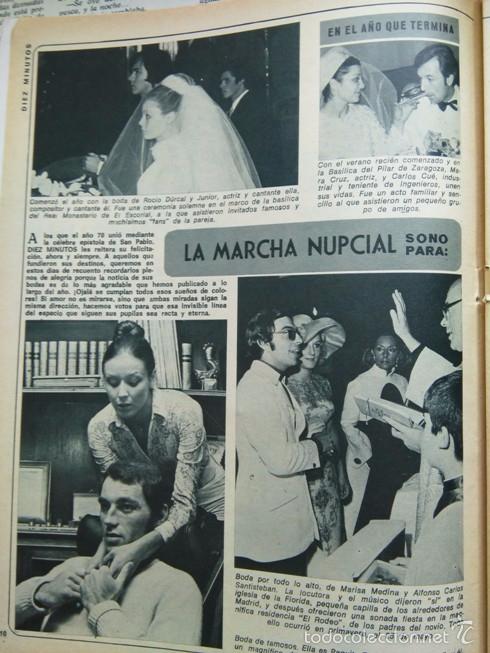 Coleccionismo de Revistas y Peri&oacute;dicos: RECORTE ROCIO DURCAL JUNIOR MARA CRUZ MARISA MEDINA ALFONSO SANTIESTEBAN MISS EUROPA PAQUITA TORRES