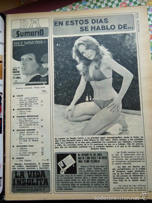 Collezionismo di Riviste e Giornali: recorte sondra sandra currie