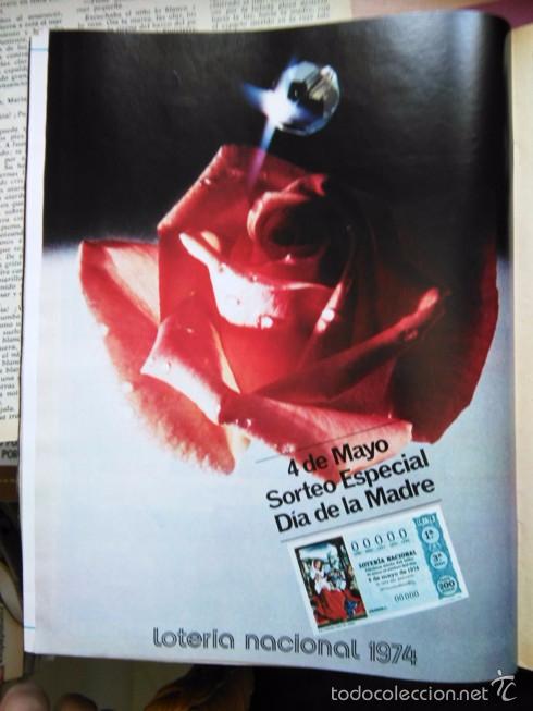 Collezionismo di Riviste e Giornali: RECORTE Loteria nacional 1974 dia de la madre
