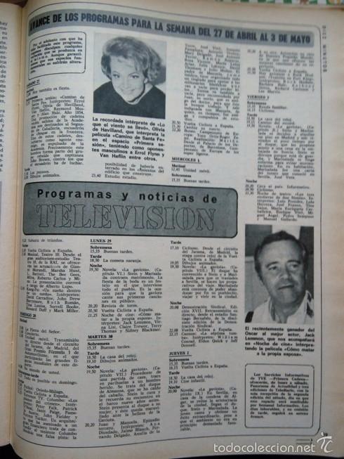 Coleccionismo de Revistas y Peri&oacute;dicos: recorte OLIVIA DE HAVILLAND jack lemmon