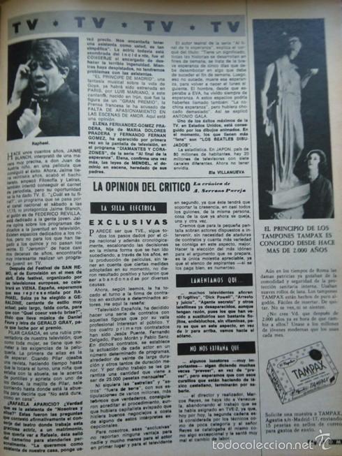 Coleccionismo de revistas y peri&oacute;dicos: RECORTE raphael - Foto 1