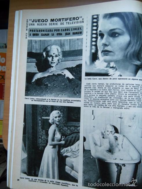 Collectionnisme de Revues et Journaux: recorte CAROL LINLAY JUEGO MORTIFERO