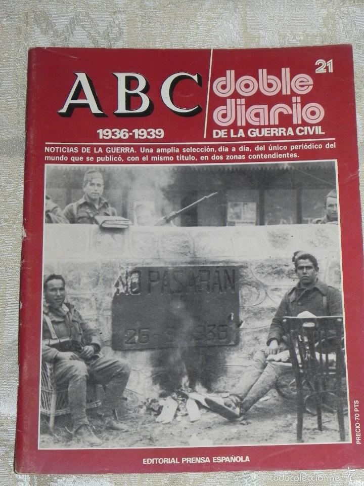 Coleccionismo de Revistas y Peri&oacute;dicos: Vendo Fasciculo Colecci&oacute;n ABC (Doble Diario de la Guerra Civil, N&ordm; 21).