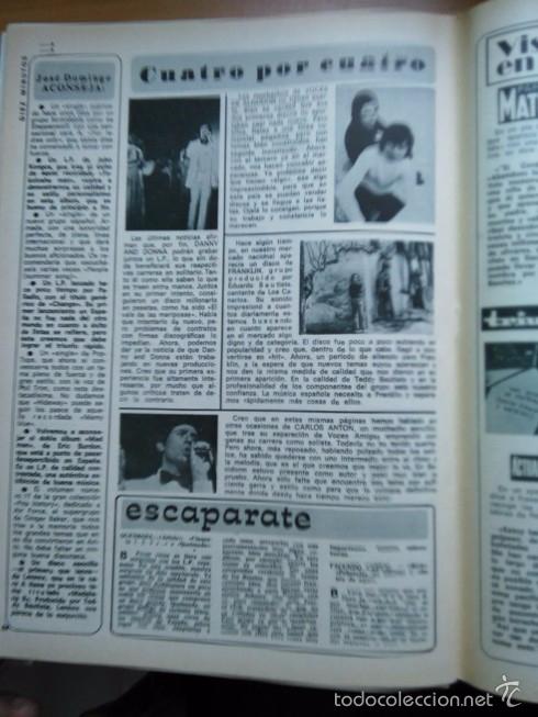 Collectionnisme de Revues et Journaux: recorte CARLOS ANTON VOCES DE ALGODON DANNY Y DONNA FRANKLIN