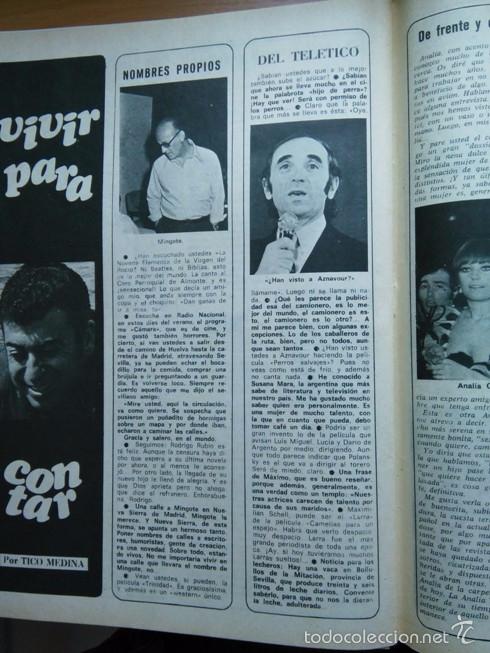 Sammeln von Zeitschriften und Zeitungen: recorte charles aznavour MINGOTE