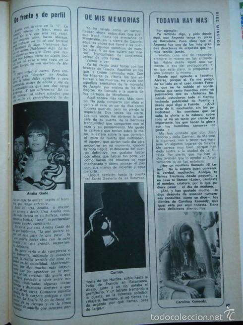 Sammeln von Zeitschriften und Zeitungen: recorte ANALIA GADE CARTUJO CAROLINA KENNEDY