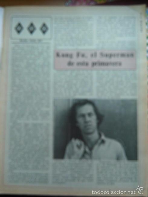 Coleccionismo de Revistas y Peri&oacute;dicos: recorte david carradine kung fu