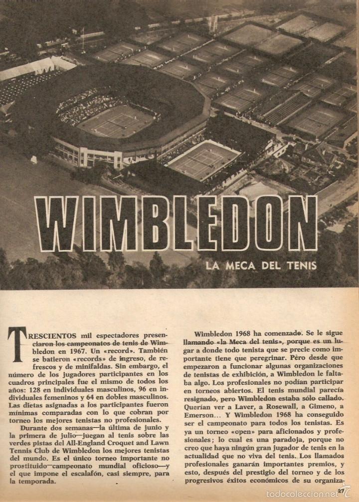 Collezionismo di Riviste e Giornali: A&Ntilde;O 1968 RELIGION VIAJES PAPA PABLO VI PEMAN COLOQUIO TEATRO DE LA OPERA MADRID WIMBLEDON TENIS