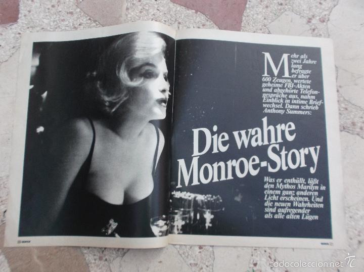 Collectionnisme de Revues et Journaux: revista quick,--a&ntilde;o 73,solo el reportaje de marilyn monroe en aleman,6 paginas, 5 fotos