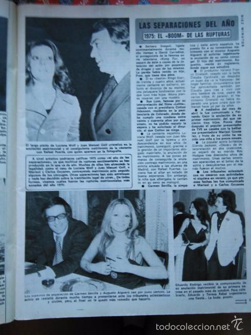 Coleccionismo de Revistas y Peri&oacute;dicos: RECORTE EDUARDO RODRIGO TERESA RABAL CARMEN SEVILLA LUCIANA WOLF