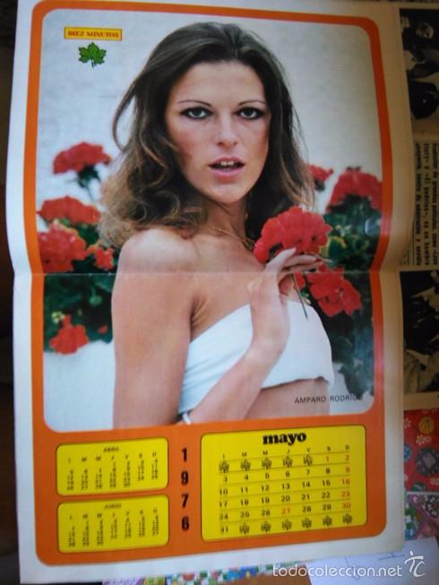 Coleccionismo de revistas y peri&oacute;dicos: poster pin up AMPARO RODRIGO HENO DE PRAVIA CATHERINE SPAAK GLENDA JACKSON
