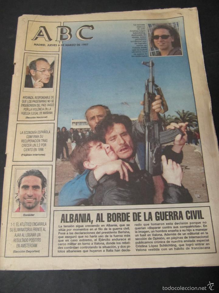 Coleccionismo de revistas y peri&oacute;dicos: PERIODICO ABC. 6 DE MARZO DE 1997