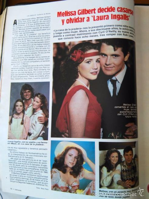 Coleccionismo de revistas y peri&oacute;dicos: recorte melisa gilbert laura la casa de la pradera MICHAEL LANDON