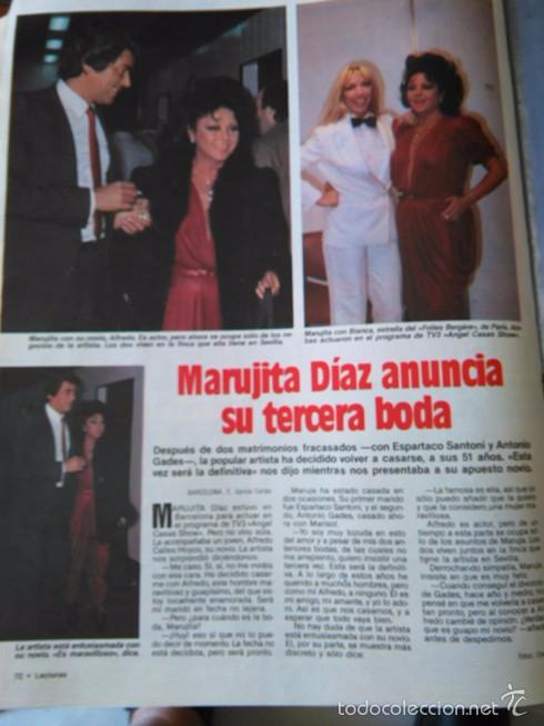 Coleccionismo de revistas y peri&oacute;dicos: recorte MARUJITA DIAZ