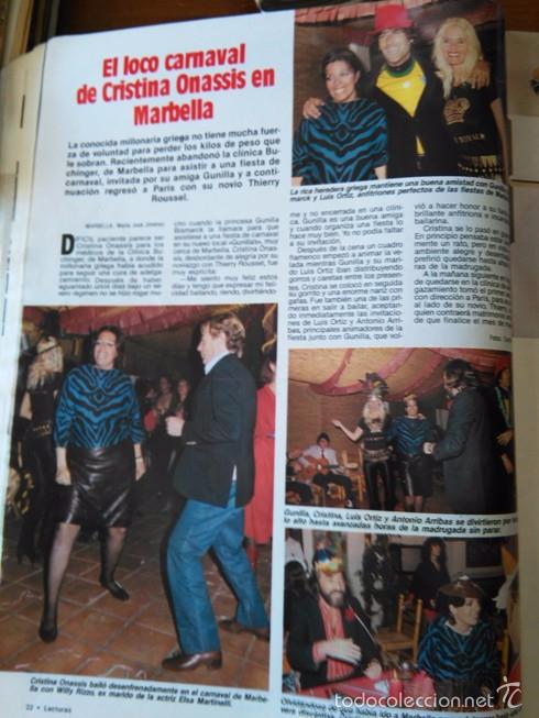 Coleccionismo de Revistas y Peri&oacute;dicos: RECORTE EL LOCO CARNAVAL DE CRISTINA ONASSIS EN MARBELLA
