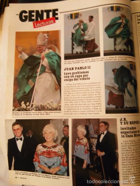 Sammeln von Zeitschriften und Zeitungen: recorte El Papa Juan Pablo II JR LARRY HAGMAN