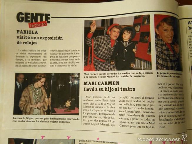 Coleccionismo de revistas y peri&oacute;dicos: recorte MARY CARMEN Y SUS MU&Ntilde;ECOS