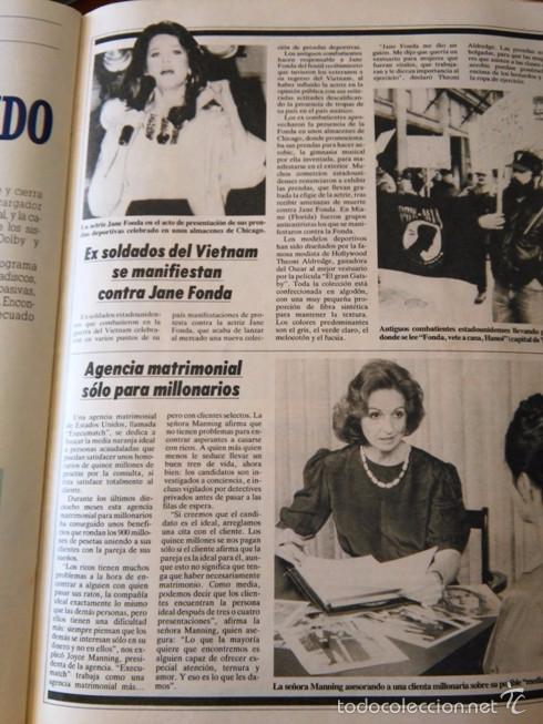 Sammeln von Zeitschriften und Zeitungen: RECORTE janefonda miss manning