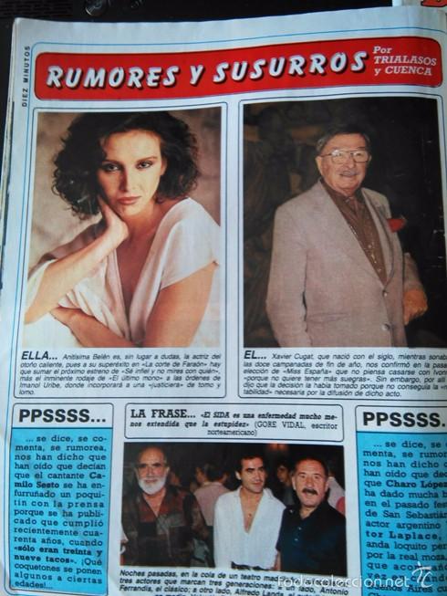 Coleccionismo de Revistas y Peri&oacute;dicos: RECORTE ana belen antonio ferrandis xavier cugat
