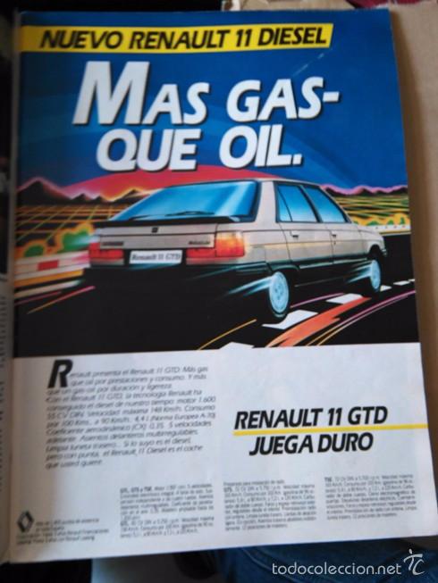 Coleccionismo de Revistas y Peri&oacute;dicos: RECORTE renault 11 gtd