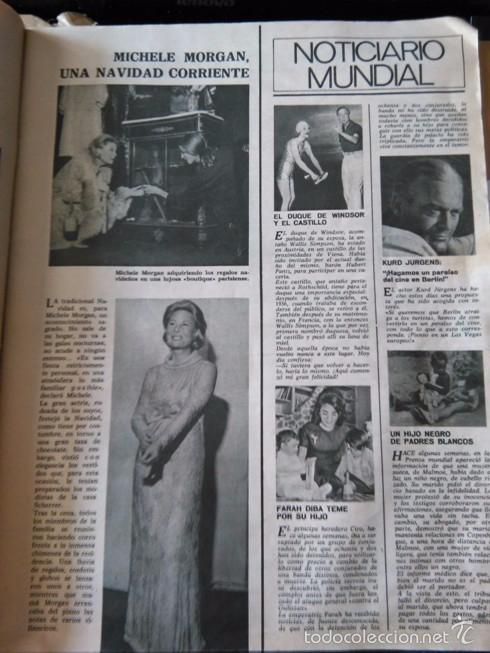 Sammeln von Zeitschriften und Zeitungen: RECORTE kurd jurgens michele morgan farah diba CURD