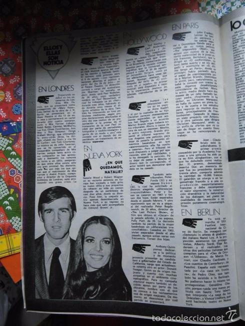 Colecionismo de Revistas e Jornais: recorte natalie wood robert wagner