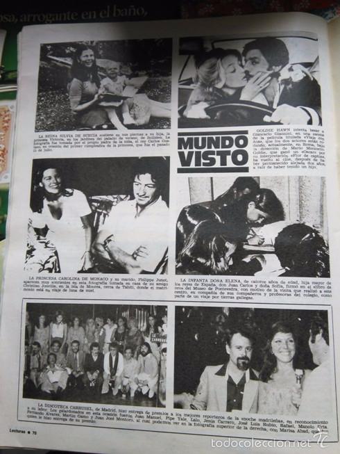 Coleccionismo de revistas y peri&oacute;dicos: RECORTE GIANCARLO GIANNINI GOLDIE HAWN LOLA FLORES MARISA ABAD