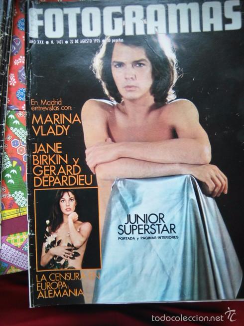 Sammeln von Zeitschriften und Zeitungen: recorte ANTONIO MORALES JUNIOR CASTELLVI SEXY BOY MAN MEN VINTAGE 80S JANE BIRKIN