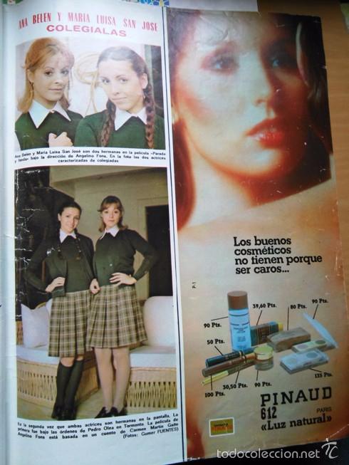 Coleccionismo de Revistas y Peri&oacute;dicos: recorte maria luisa san jose ana belen actriz cantante colegialas