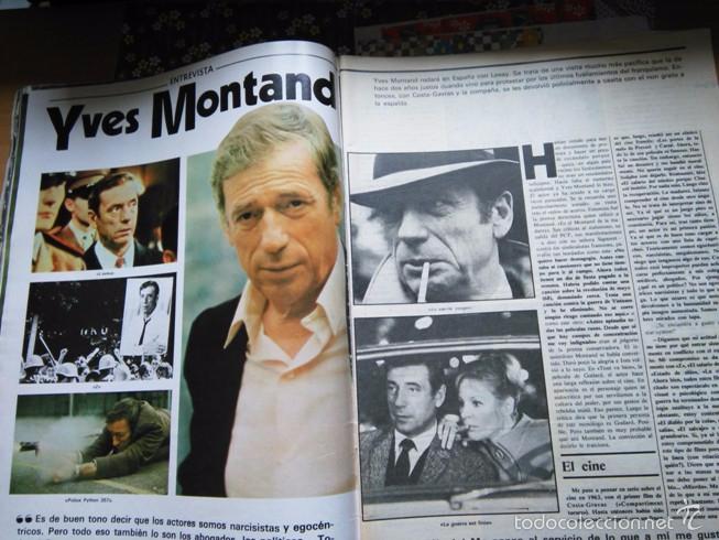Coleccionismo de revistas y peri&oacute;dicos: recorte  yves montand marilyn monroe