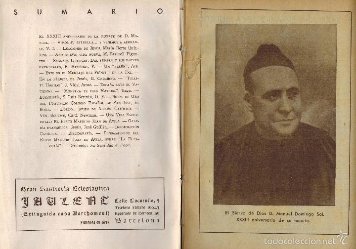 Collezionismo di Riviste e Giornali: A&Ntilde;O 1943 REPARACION RELIGION MANUEL DOMINGO SOL BEATO MAESTRO JUAN DE AVILA FARMACIA COLISEUM DORINA