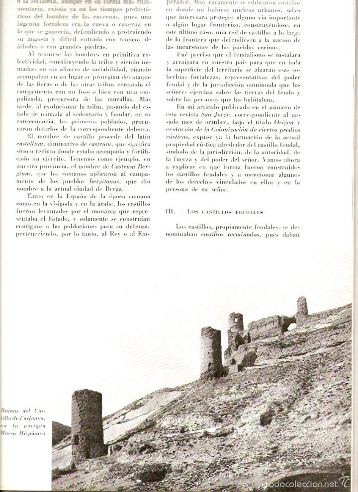 Colecionismo de Revistas e Jornais: A&Ntilde;O 1954 CASTILLOS MEDIEVALES MONTOLIU FARFANYA MONCADA MONTGRI SANTA MARIA DE MIRALLES FARNES