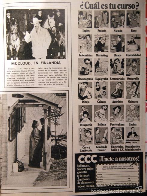 Coleccionismo de Revistas y Peri&oacute;dicos: RECORTE ROMY SCHNEIDER MCCLOUD  MC CLOUD EN FINLANDIA