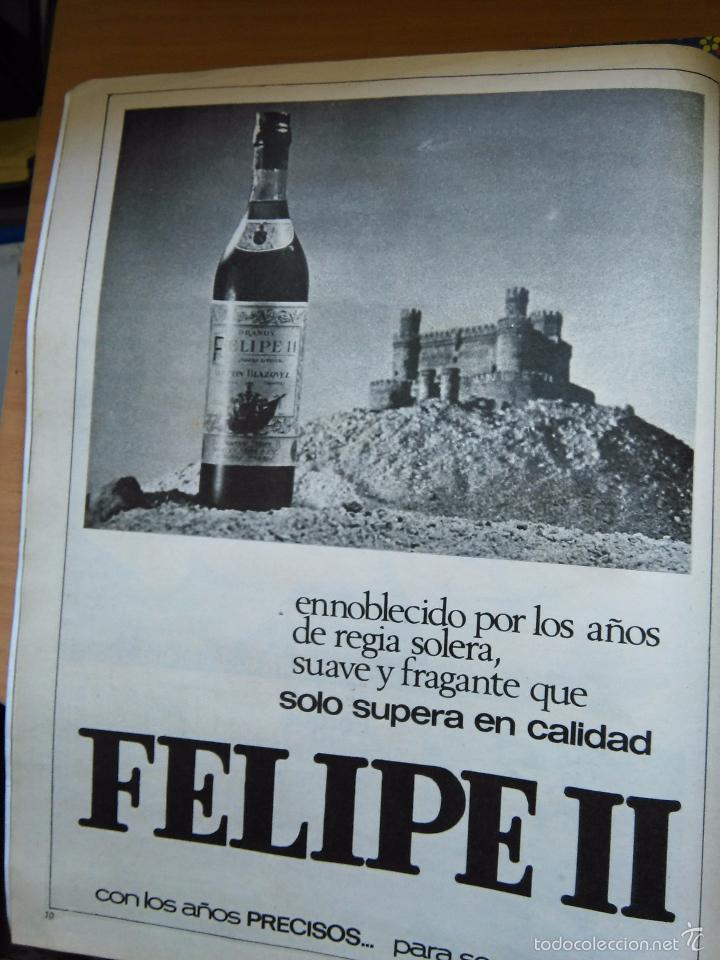 Coleccionismo de Revistas y Peri&oacute;dicos: RECORTE cognac brandy felipe ii co&ntilde;ac
