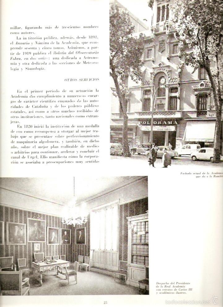 Colecionismo de Revistas e Jornais: A&Ntilde;O1965 ACADEMIA CIENCIAS ARTES MARTI FRANQUES SERVICIO HORARIO OBSERVATORIO FABRA SISMOLOGIA BCNA