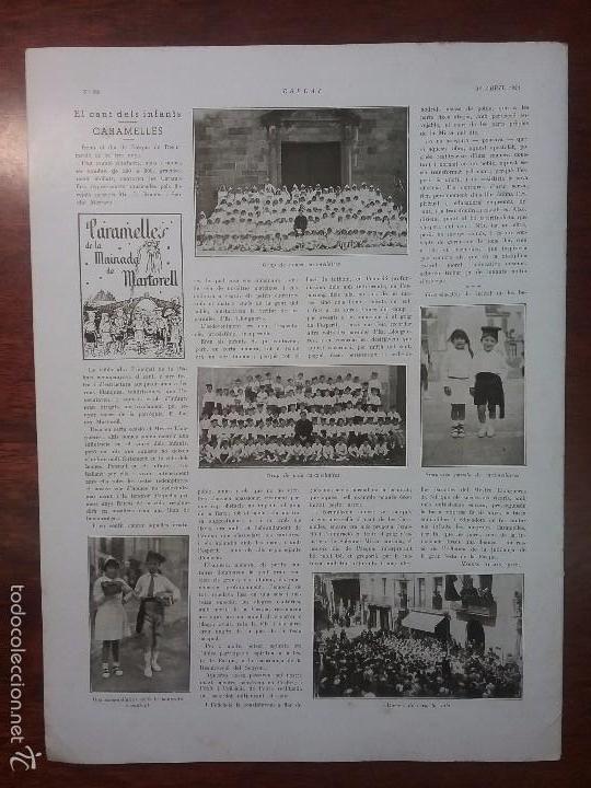 Collezionismo di Riviste e Giornali: CARAMELLES EL CANT DELS INFANTS/ EXPOSICIO COROT / TIPIQUES NOCES A SILESIA /COSTUMS NUVIALS ANY 193