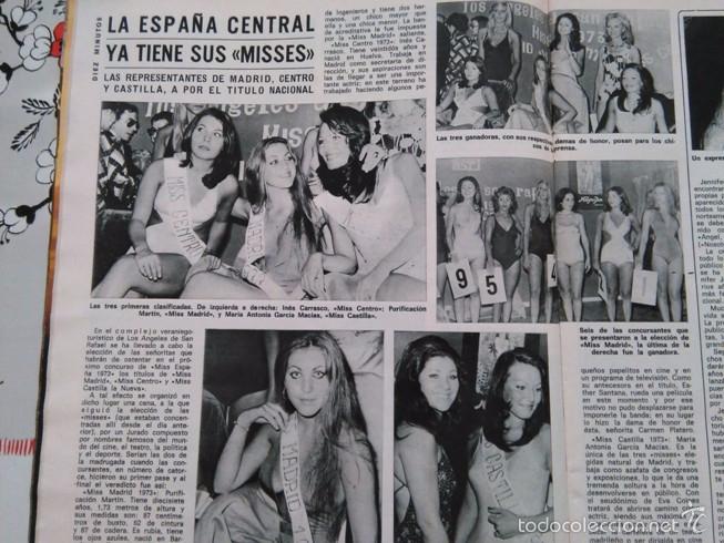Collection Magazines and Newspapers: RECORTE MISS ESPA&Ntilde;A PURIFICACION MARTIN JENNY MISS MADRID 73 norma duval