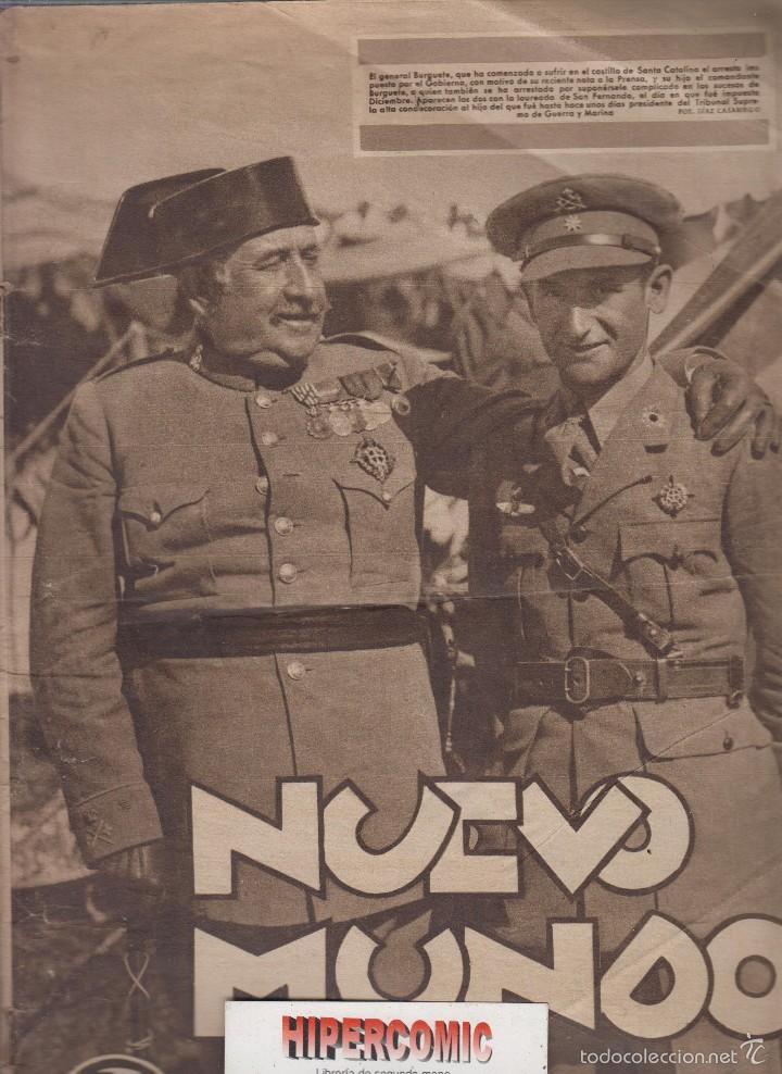Coleccionismo de Revistas y Peri&oacute;dicos: NUEVO MUNDO N&ordm; 1934, 3 DE ABRIL 1931, GENERAL BRUNETE COMIENZA SU ARRESTO IMPUESTO POR EL GOBIERNO