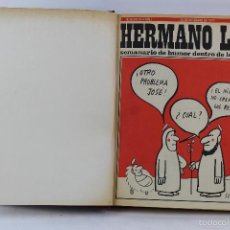 Coleccionismo de Revistas y Periódicos: L-3812. HERMANO LOBO. SEMANARIO DE HUMOR DENTRO DE LO QUE CABE. TOMO AÑO 1973. AÑO II.