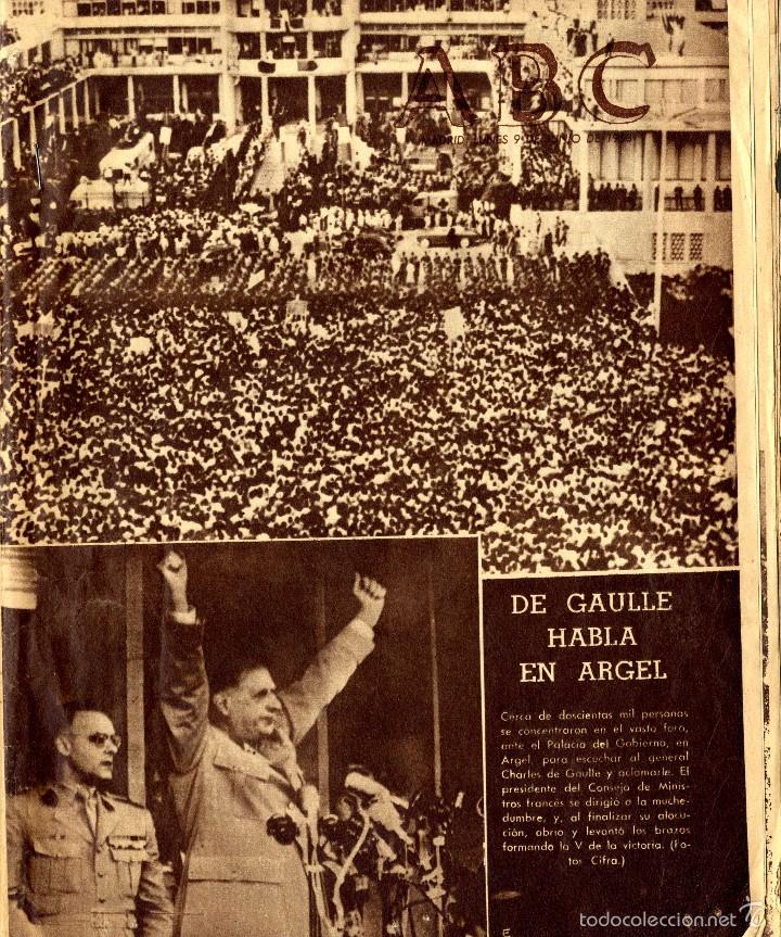 Coleccionismo de revistas y peri&oacute;dicos: ABC (JZ) EJEMPLAR JUNIO 1958 DEL ILUSTRE PERIODICO ABC