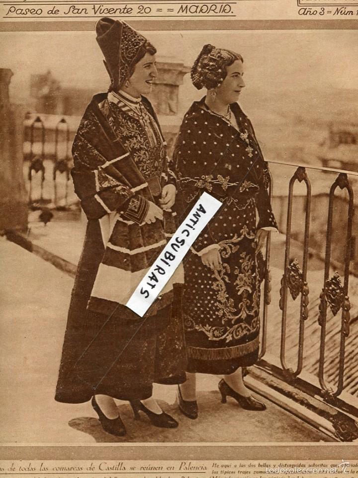 Coleccionismo de revistas y peri&oacute;dicos: REVISTA A&Ntilde;O 1930 TRAJE VESTIDO TIPICO DE PALENCIA SEGOVIA BURGOS ZAMORA SANTIBA&Ntilde;EZ-ZARZAGUDA FOTOS