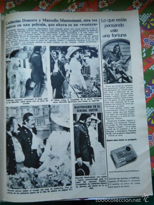 Coleccionismo de Revistas y Peri&oacute;dicos: RECORTE marcello mastronianni catherine deneuve barrabas cleofas mochi julio iglesias florida park