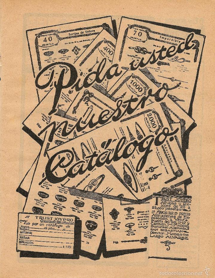 Coleccionismo de Revistas y Peri&oacute;dicos: Publicidad Trust Joyero - 1921