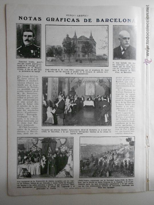 Colecionismo de Revistas e Jornais: hln- hoja 1911- barcelona, exposicion destinada a ni&ntilde;os pobres, rally-paper, santa perpetua moguda