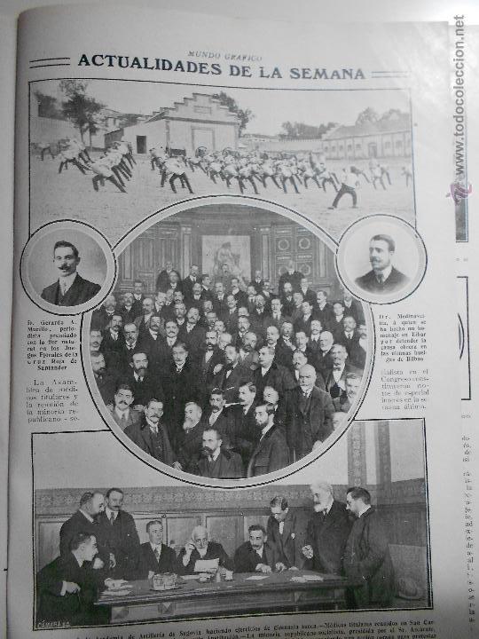 Colecionismo de Revistas e Jornais: hln- hoja 1911- alumnos academia artilleria segovia, m&eacute;dicos san carlos, republicano- socialista