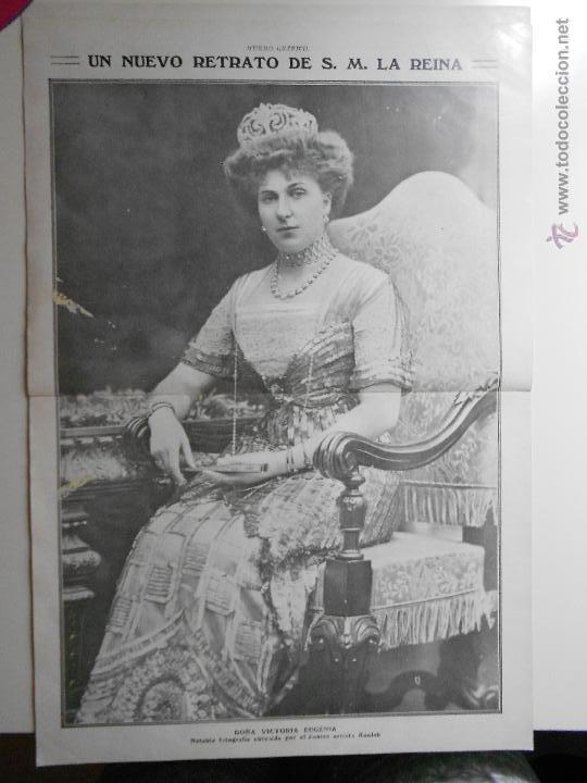 Sammeln von Zeitschriften und Zeitungen: hln- hoja 1911- nuevo retrato reina do&ntilde;a victoria eugenia