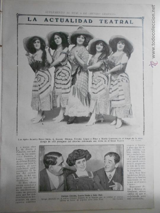 Sammeln von Zeitschriften und Zeitungen: hln- hoja 1911- teatro el tango de la mandanga, gran teatro, teatro comico